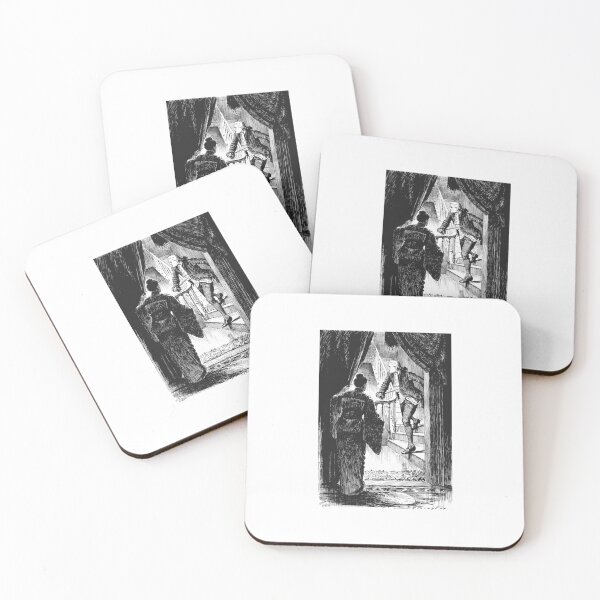 Item preview, Vintage The Shadow on the Blind Ghost Story Art Plate 6 designed and sold by Antique Science Press.