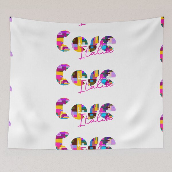 Item preview, Cese, Spoleto, Italy, Italia, colorful typography design for travellers designed and sold by Wanderful-roads.