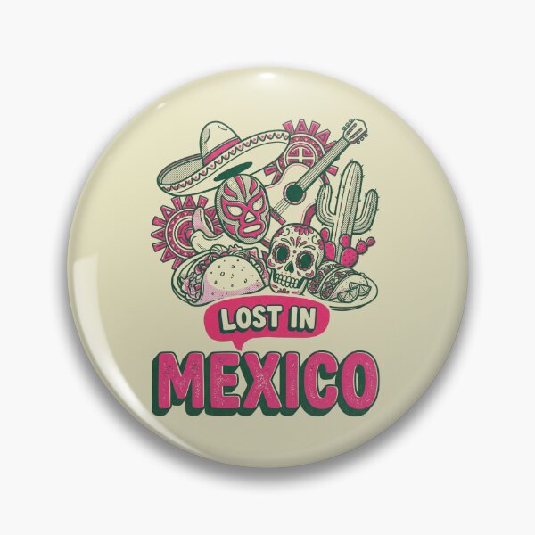 Item preview, Lost In Mexico Retro Comic Doodle Folk Art designed and sold by Ada’s Mystic Atelier .
