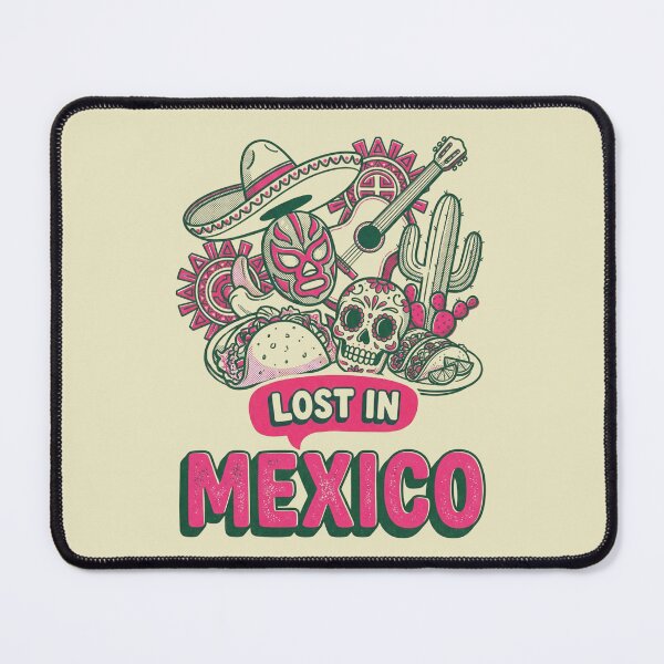 Item preview, Lost In Mexico Retro Comic Doodle Folk Art designed and sold by Ada’s Mystic Atelier .