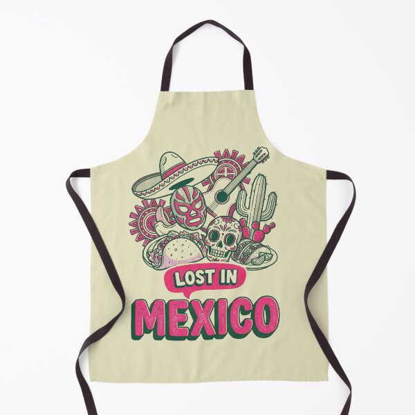 Item preview, Lost In Mexico Retro Comic Doodle Folk Art designed and sold by Ada’s Mystic Atelier .
