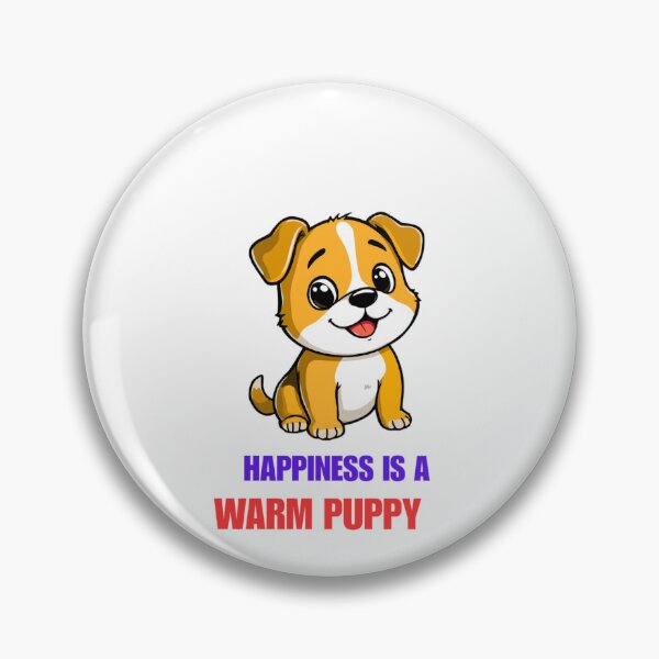 Item preview, Happiness is a Warm Puppy - Cute Dog Lover Design designed and sold by walbayzon.