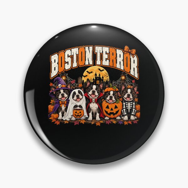 Item preview, Halloween Boston Terriers Costume Dogs designed and sold by ROUX-ART.
