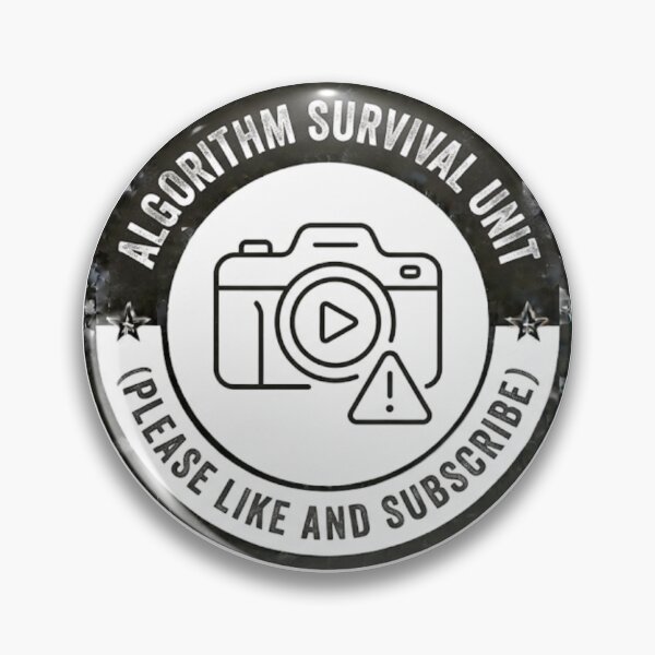 Item preview, Algorithm Survival Unit - Please Like And Subscribe Funny Content Creator Sticker designed and sold by IbericoStudio.