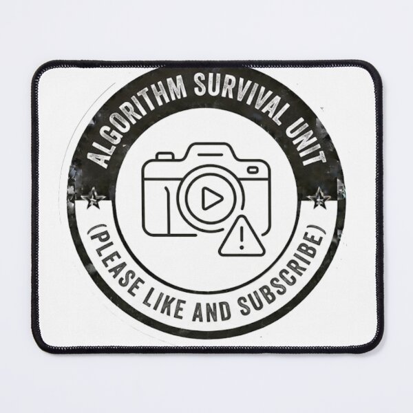 Item preview, Algorithm Survival Unit - Please Like And Subscribe Funny Content Creator Sticker designed and sold by IbericoStudio.