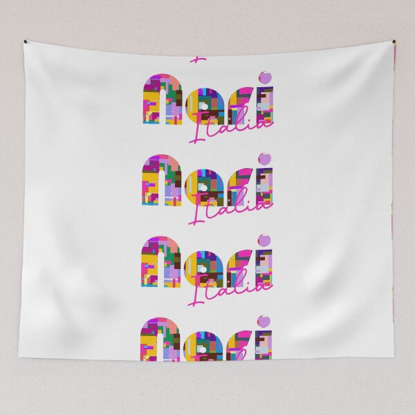 Item preview, Nari, Tovo San Giacomo, Italy, Italia, colorful typography design for travellers designed and sold by Wanderful-roads.