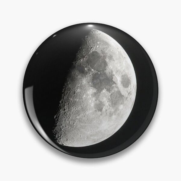 Item preview, Craters in Monochrome, A Detailed View of the Waxing Moon designed and sold by Astute-Artio-Photography.