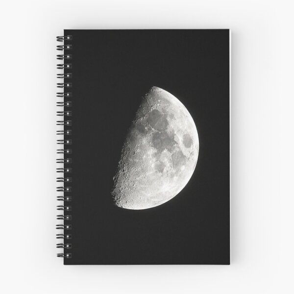 Item preview, Craters in Monochrome, A Detailed View of the Waxing Moon designed and sold by Astute-Artio-Photography.
