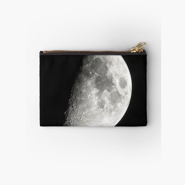 Item preview, Craters in Monochrome, A Detailed View of the Waxing Moon designed and sold by Astute-Artio-Photography.