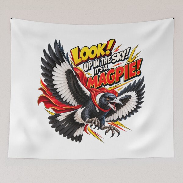 Item preview, LOOK! UP IN THE SKY! IT'S A MAGPIE! designed and sold by chiakh.