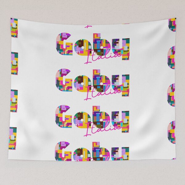 Item preview, Gaby, Valle d'Aosta, Italy, Italia, colorful typography design for travellers designed and sold by Wanderful-roads.