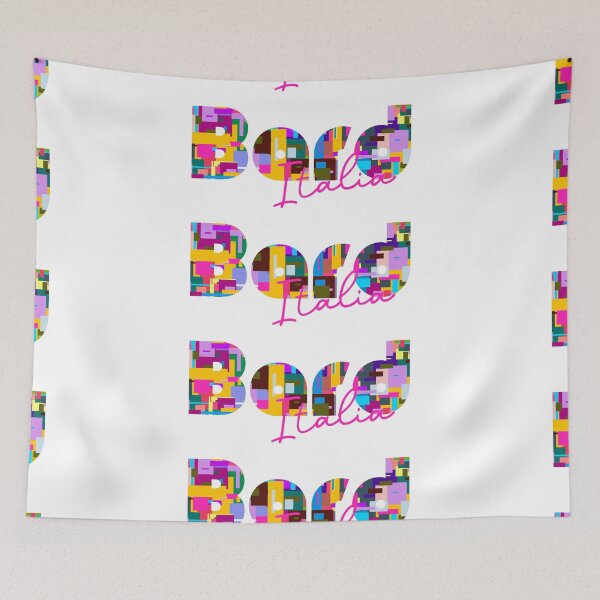 Item preview, Bard, Valle d'Aosta, Italy, Italia, colorful typography design for travellers designed and sold by Wanderful-roads.
