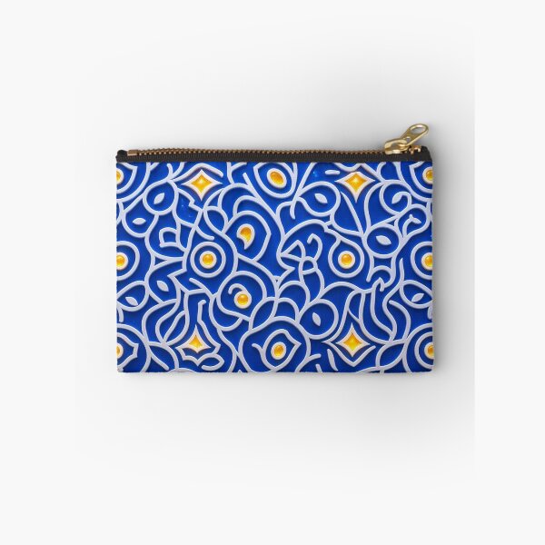 Item preview,  Luxury Mediterranean Eagle Crest - Blue and Gold Greek Maze Pattern designed and sold by Breezes-of-Ida.