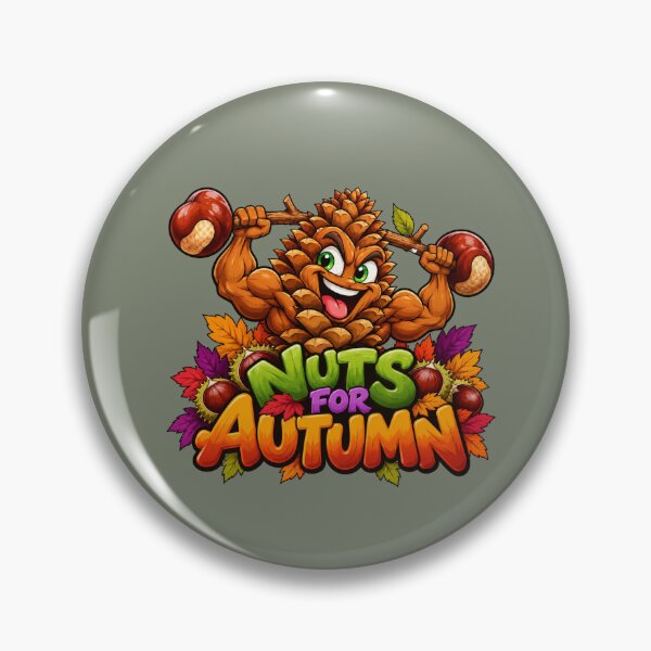 Item preview, Nuts for Autumn – Funny Muscular Pinecone designed and sold by Aimetoi.
