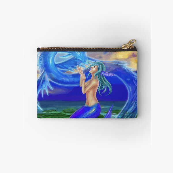 Item preview, Mermaid Meeting a Blue Sea Dragon designed and sold by IsidoreVannier.