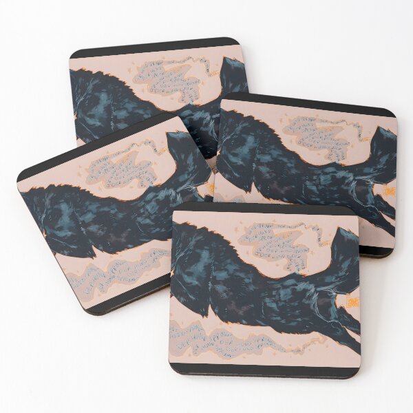 Item preview, Whimsical Dog Leaping in Stars designed and sold by elijbclaude.