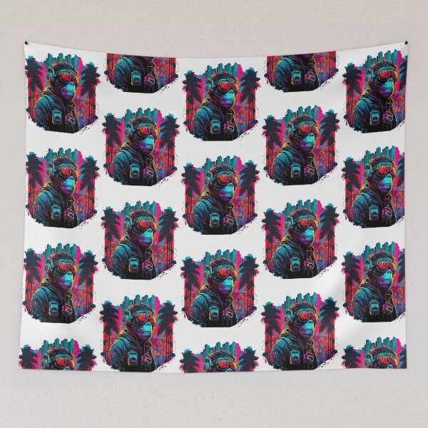 Item preview, Colorful Ninja Monkey Adventure designed and sold by jules-goble.