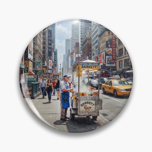 Item preview, NYC Retro Hot Dog Cart designed and sold by Home Decor Art.
