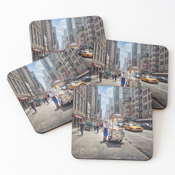 Item preview, NYC Retro Hot Dog Cart designed and sold by Home Decor Art.