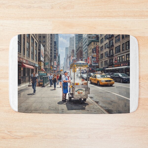 Item preview, NYC Retro Hot Dog Cart designed and sold by Home Decor Art.