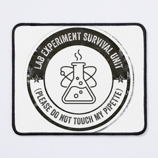 Item preview, Lab Experiment Survival Unit - Please Do Not Touch My Pipette Funny Scientist Sticker designed and sold by IbericoStudio.