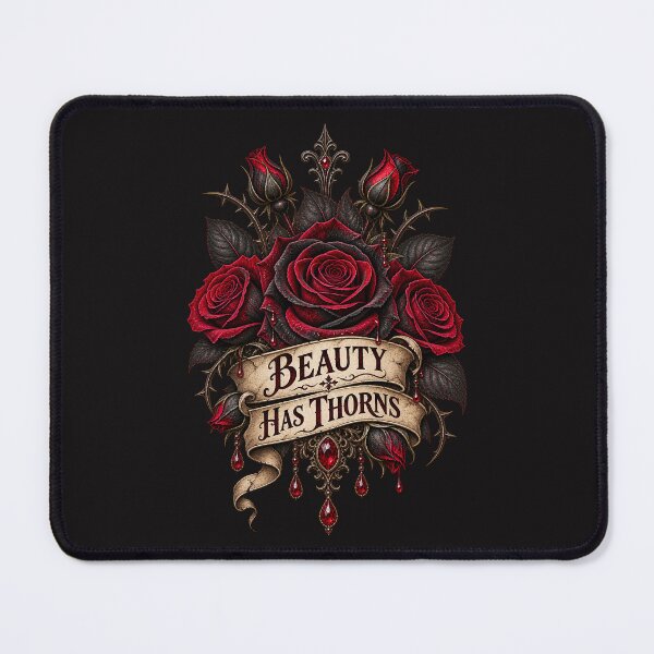 Item preview, Beauty Has Thorns – Dark Gothic Rose Design designed and sold by MetaModel Editions.