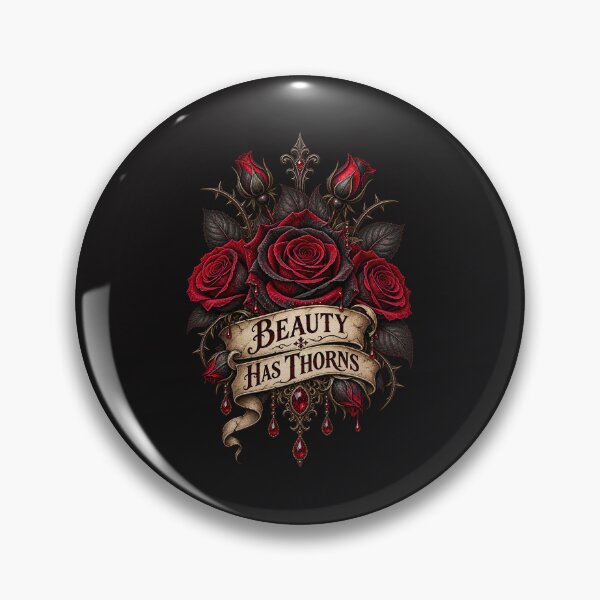 Item preview, Beauty Has Thorns – Dark Gothic Rose Design designed and sold by MetaModel Editions.