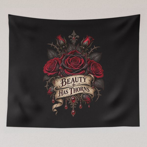 Item preview, Beauty Has Thorns – Dark Gothic Rose Design designed and sold by MetaModel Editions.