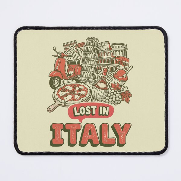 Item preview, Lost In Italy Vintage Comic Travel Doodle Art designed and sold by Ada’s Mystic Atelier .