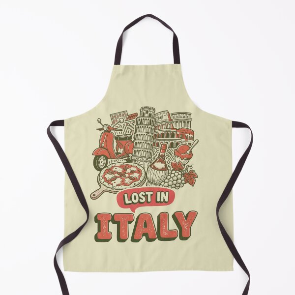 Item preview, Lost In Italy Vintage Comic Travel Doodle Art designed and sold by Ada’s Mystic Atelier .