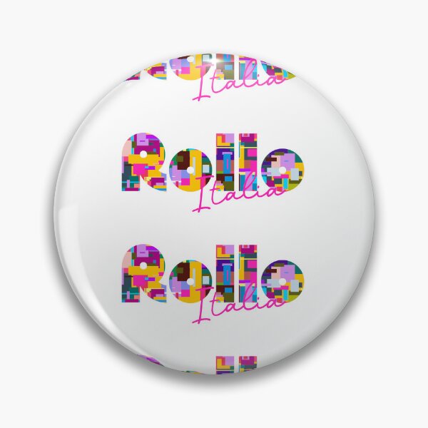 Item preview, Rollo, Albenga, Italy, Italia, colorful typography design for travellers designed and sold by Wanderful-roads.