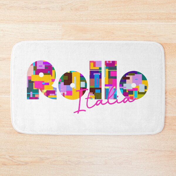 Item preview, Rollo, Albenga, Italy, Italia, colorful typography design for travellers designed and sold by Wanderful-roads.
