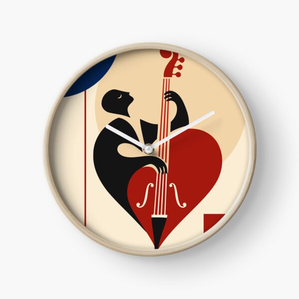 Item preview, Double Bass Art Print, Jazz Bass Player Print, Upright Bass Art, Musician Gift, Mid Century Modern Music Decor, Jazz Lover Gift designed and sold by Studio pod Burom.