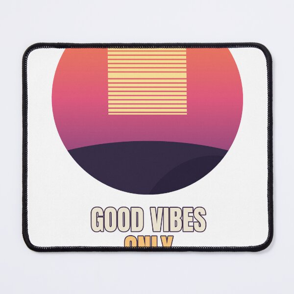 Item preview, good-vibes-only-retro-sunset designed and sold by kyoubi100.