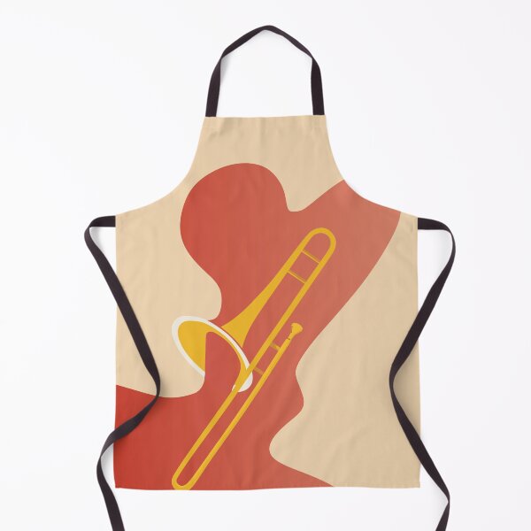 Item preview, Trombone Art Print, Jazz Music Print, Brass Instrument Art, Trombone Player Gift, Retro Music Room Decor, Modern Abstract Print designed and sold by Studio pod Burom.