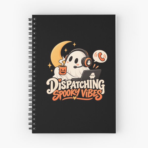 Item preview, Dispatching Spooky Vibes – Cute Halloween Dispatcher & Night Shift Ghost designed and sold by 1DreamerShop.