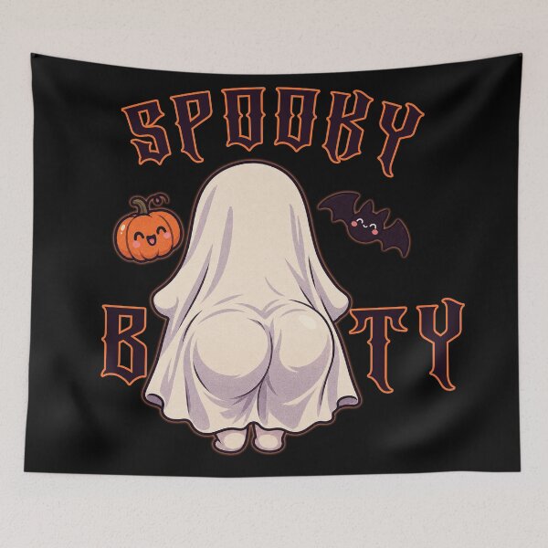 Item preview, Spooky Booty Funny Ghost Pun Halloween Design designed and sold by DjFreeq.