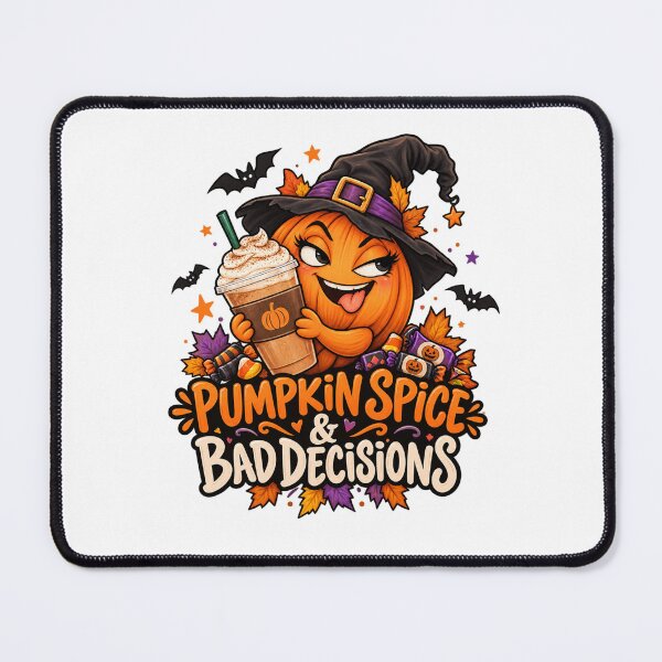 Item preview, Pumpkin Spice & Bad Decisions Halloween Shirt designed and sold by Pixanova.