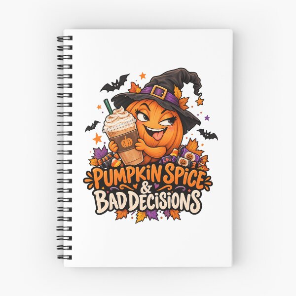 Item preview, Pumpkin Spice & Bad Decisions Halloween Shirt designed and sold by Pixanova.