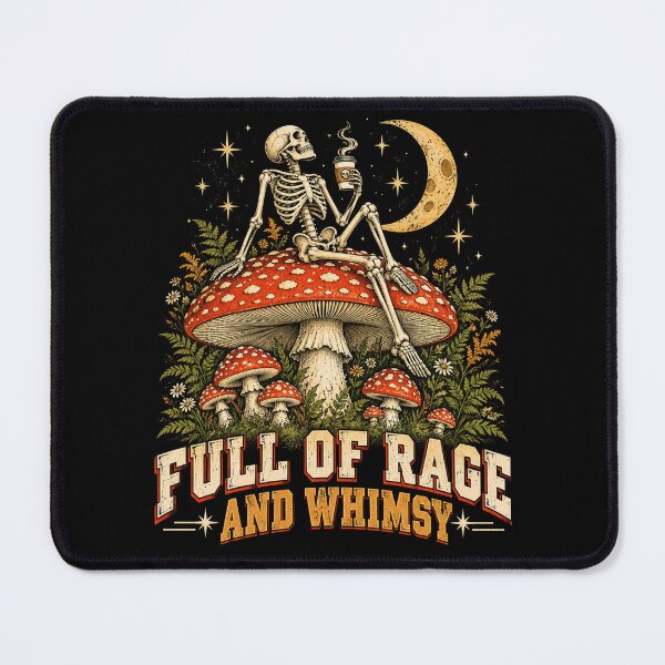 Item preview, Full of Rage and Whimsy Skeleton designed and sold by ROUX-ART.