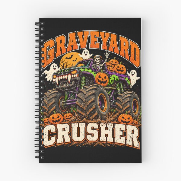 Item preview, Halloween Graveyard Crusher Monster Truck designed and sold by ROUX-ART.