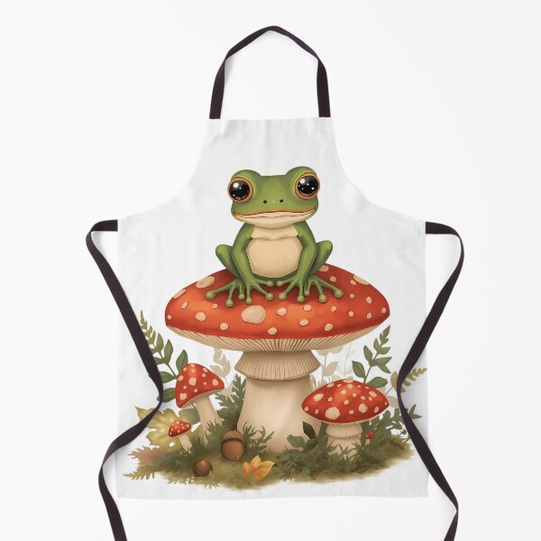 Item preview, Cute Frog on Amanita Mushroom Dark Cottagecore Vintage Sticker designed and sold by Youram.