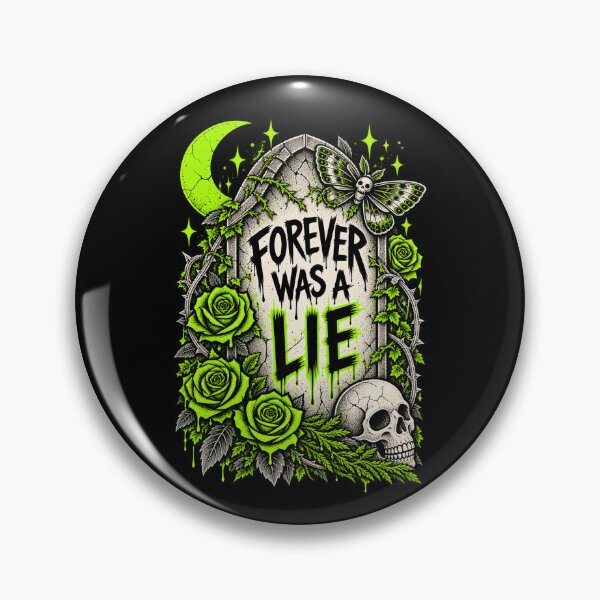 Item preview, Forever Was a Lie – Neon Gothic Tombstone Design designed and sold by MetaModel Editions.