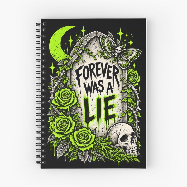 Item preview, Forever Was a Lie – Neon Gothic Tombstone Design designed and sold by MetaModel Editions.