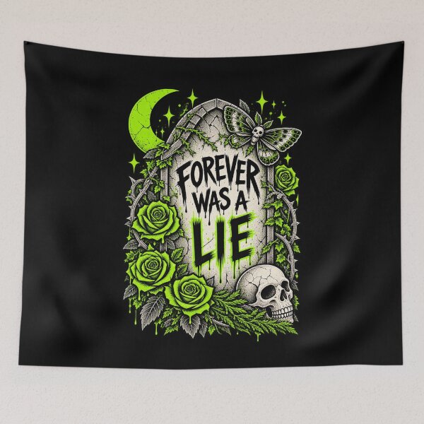 Item preview, Forever Was a Lie – Neon Gothic Tombstone Design designed and sold by MetaModel Editions.