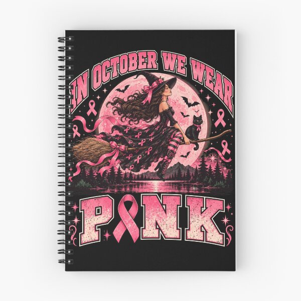 Item preview, In October We Wear Pink Witch designed and sold by ROUX-ART.