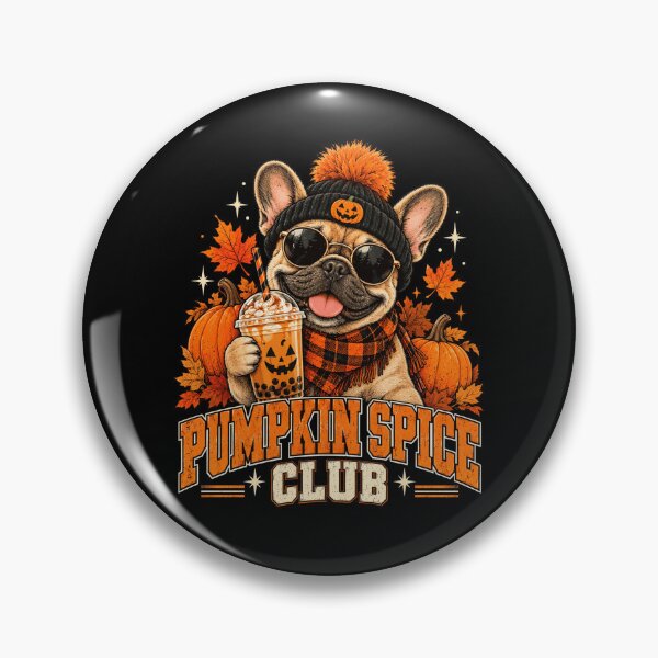 Item preview, Pumpkin Spice Club Pug Halloween designed and sold by ROUX-ART.