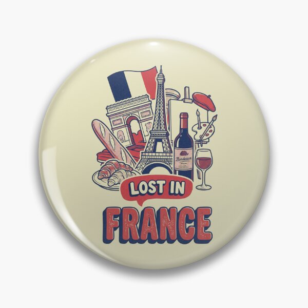 Item preview, Lost In France Retro French Cartoon Doodle Art designed and sold by Ada’s Mystic Atelier .