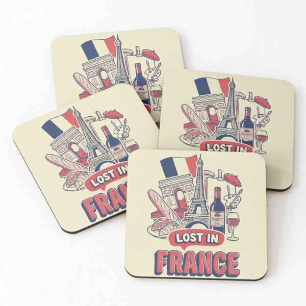 Item preview, Lost In France Retro French Cartoon Doodle Art designed and sold by Ada’s Mystic Atelier .