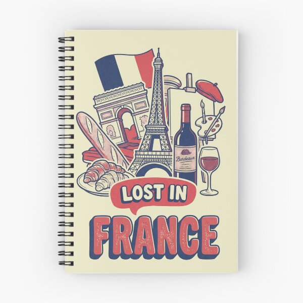 Item preview, Lost In France Retro French Cartoon Doodle Art designed and sold by Ada’s Mystic Atelier .